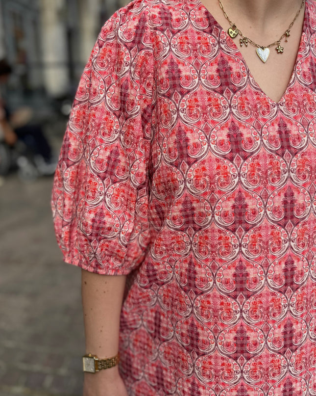 Poofy Summer Dress Red