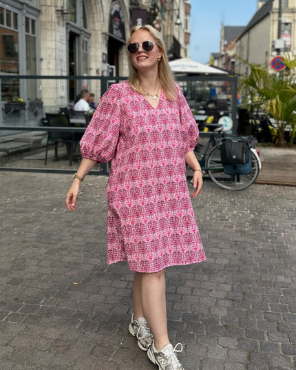 Poofy Summer Dress Pink