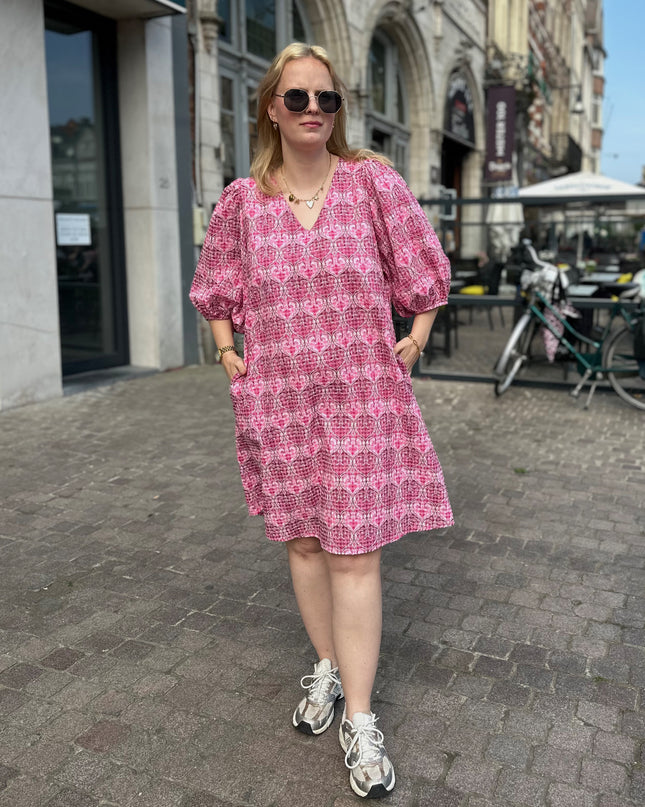 Poofy Summer Dress Pink