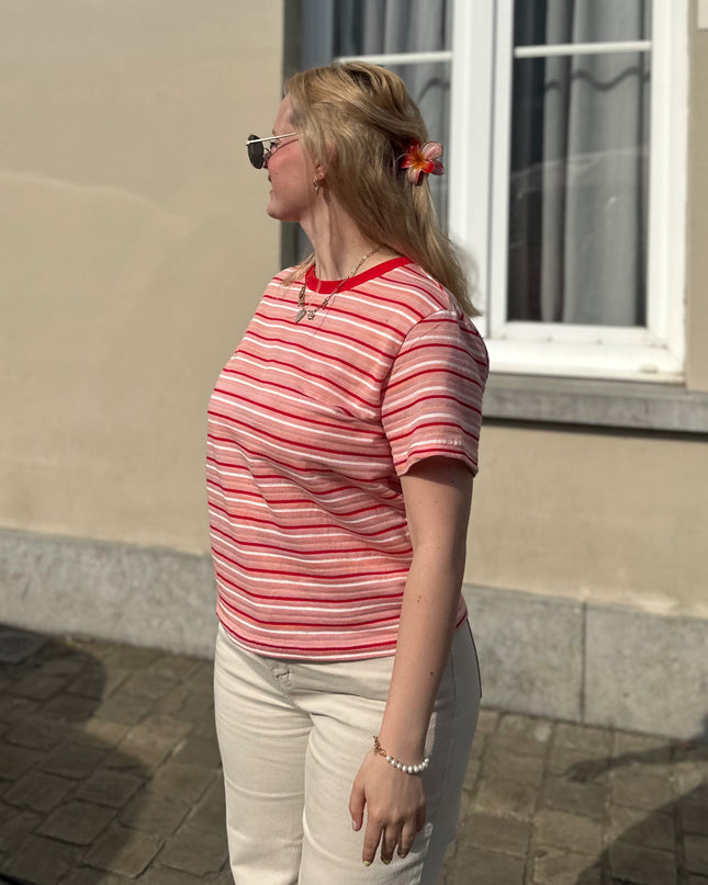 Striped Shirt Red