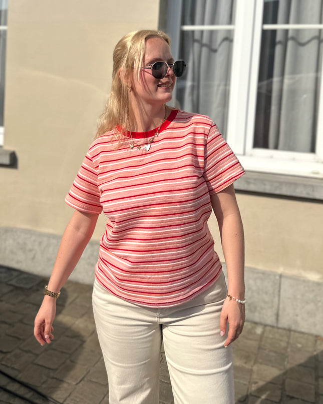 Striped Shirt Red