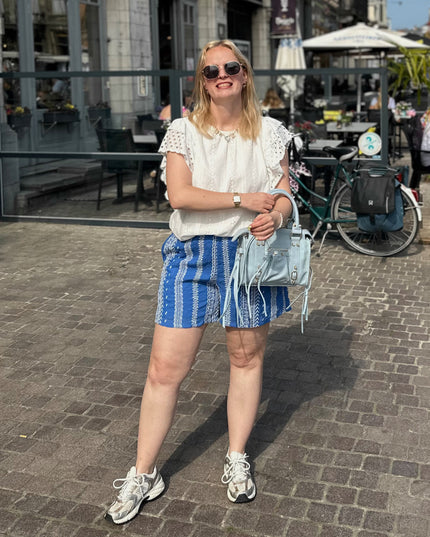Kobalt Broderie Shorts
