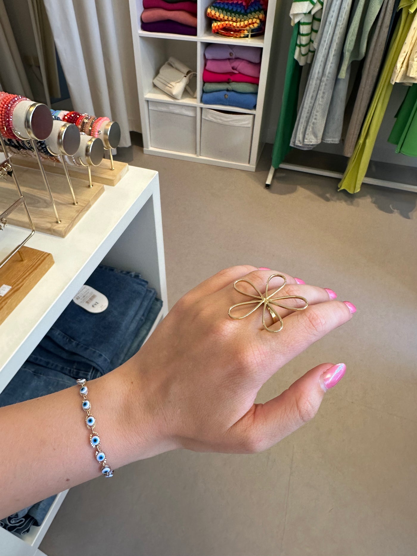 Small Gold Flower Ring