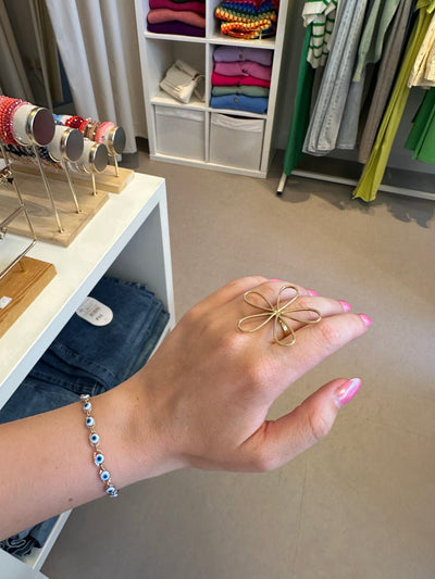 Small Gold Flower Ring
