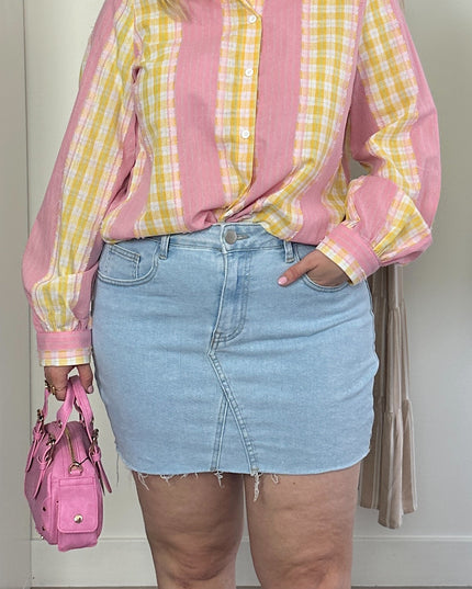 Jeans Skirt Light Wash