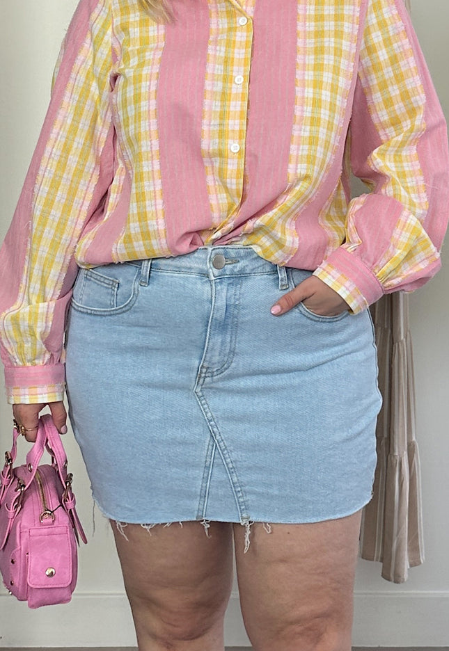 Jeans Skirt Light Wash