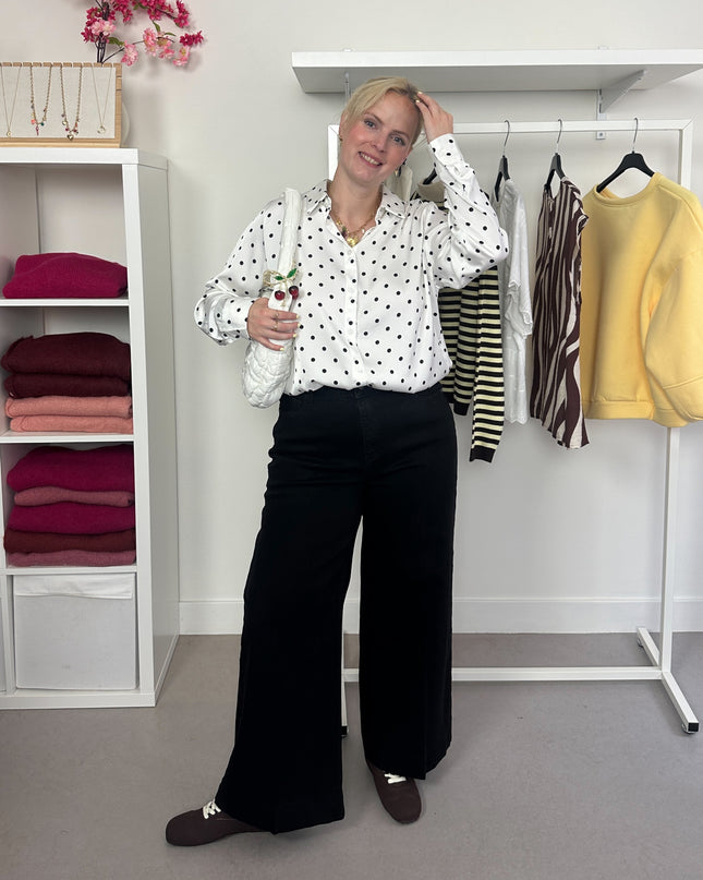 Polka dot blouse