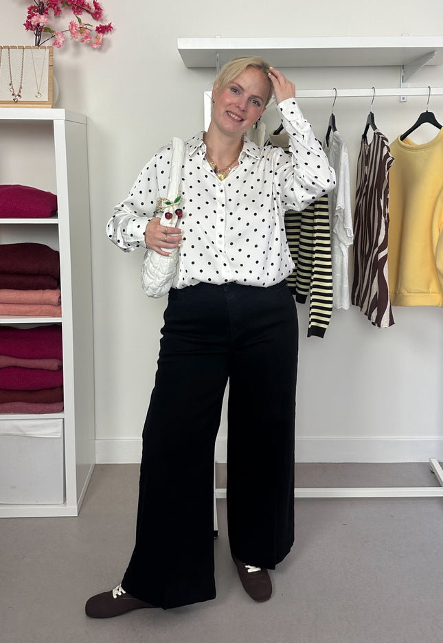 Polka dot blouse