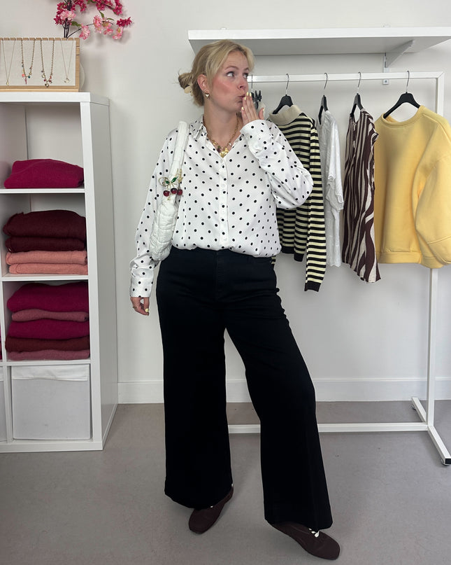 Polka dot blouse