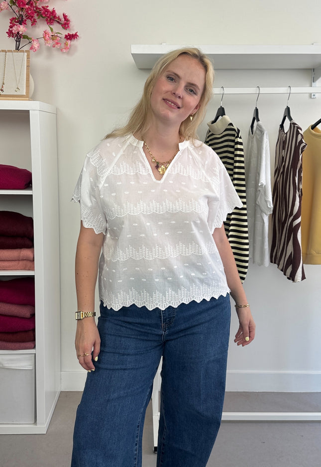 White Cotton Blouse