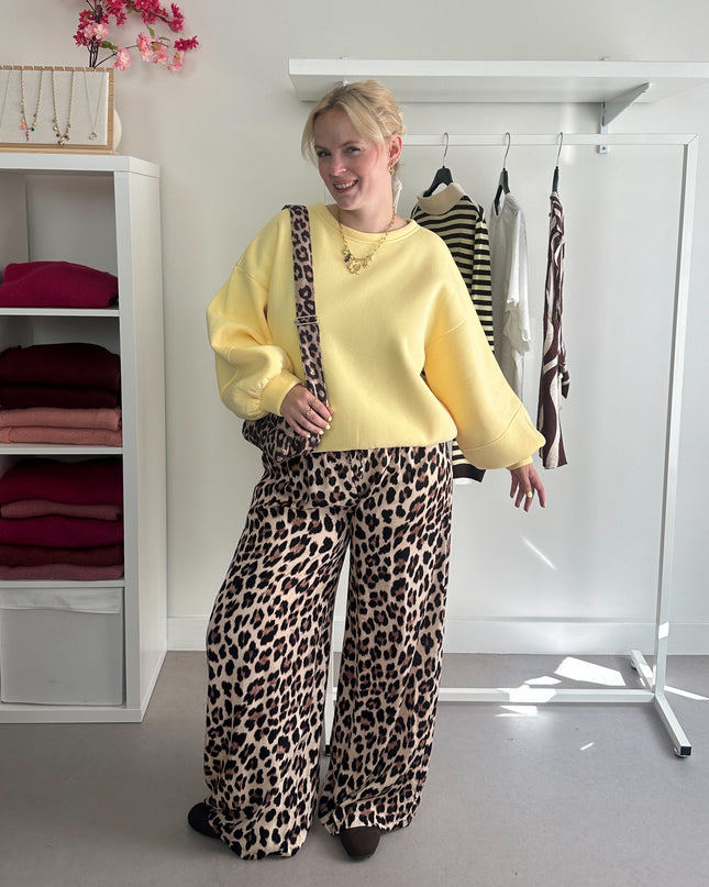 Hallie Sweater Lichtgeel