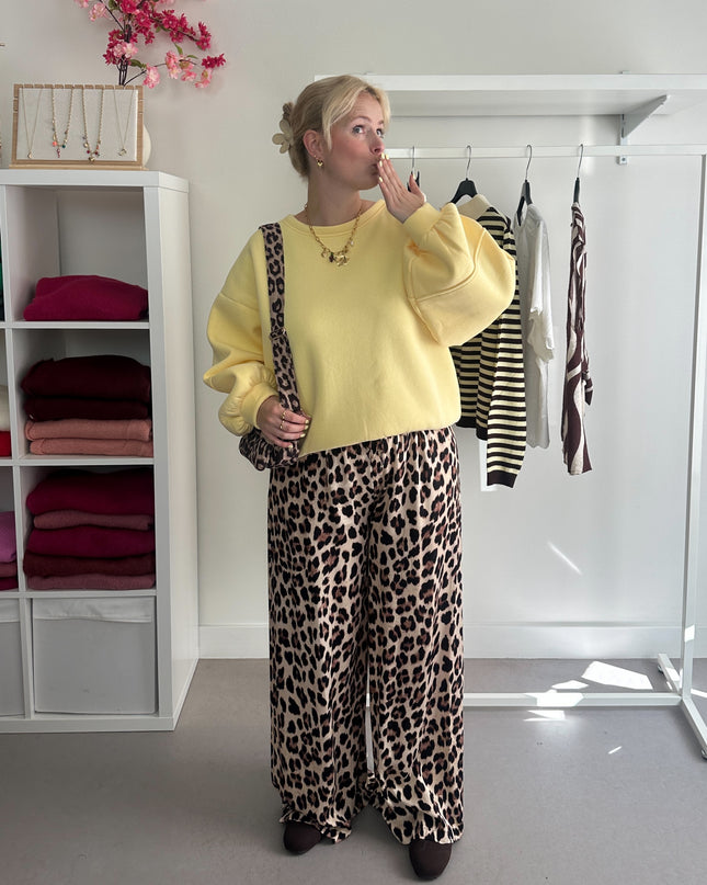 Hallie Sweater Lichtgeel