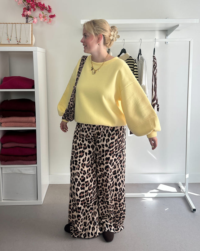 Hallie Sweater Lichtgeel