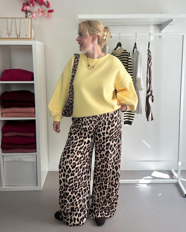 Hallie Sweater Lichtgeel