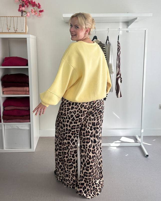 Silk Pants Leopard