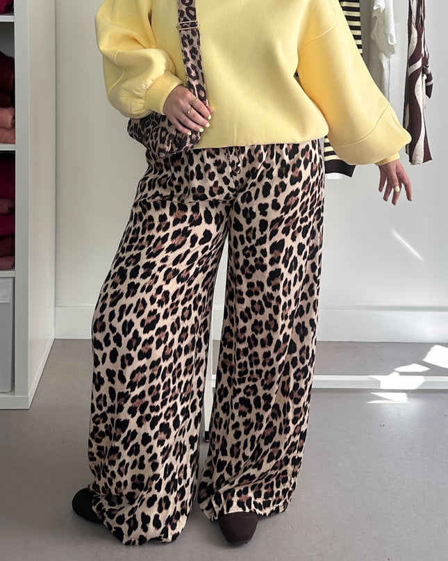 Silk Pants Leopard