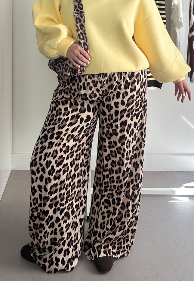 Silk Pants Leopard
