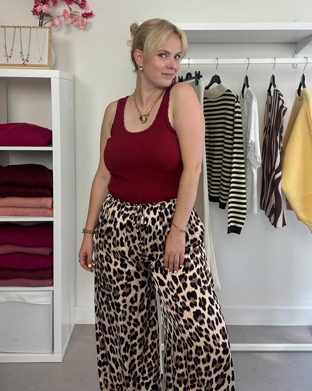 Burgundy Basic Top
