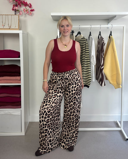 Burgundy Basic Top