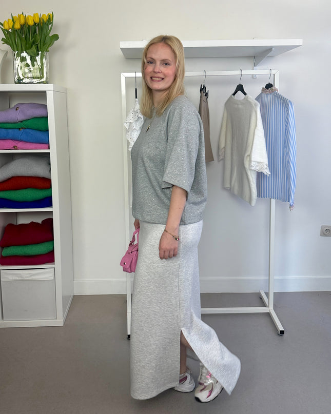 Sweater Skirt Grey