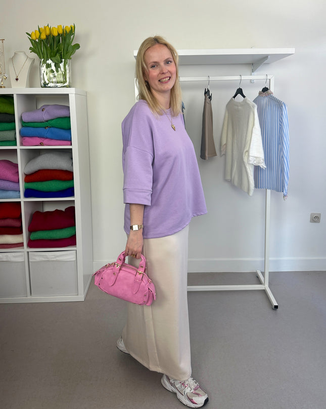 Sweater Skirt Beige