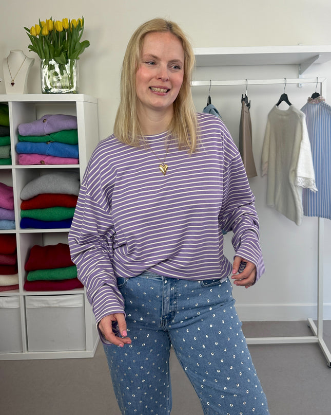 Striped Clio Shirt Lila