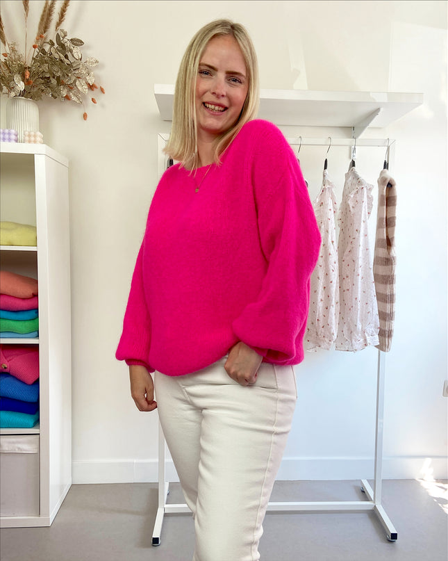 Trui Boothals Fuchsia