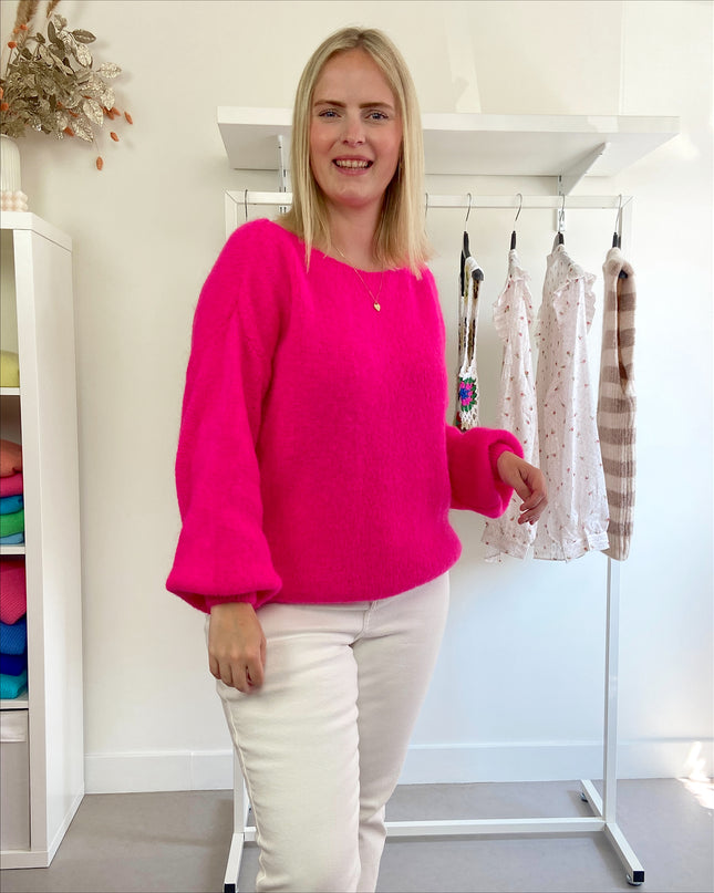 Trui Boothals Fuchsia