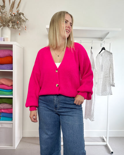 Fuchsia Cardigan