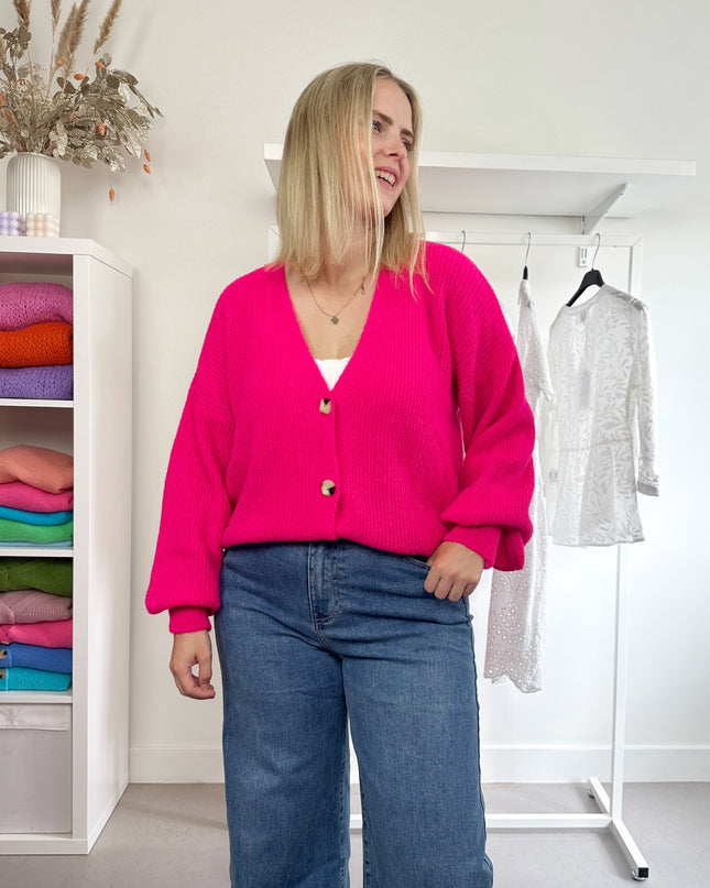 Fuchsia Cardigan