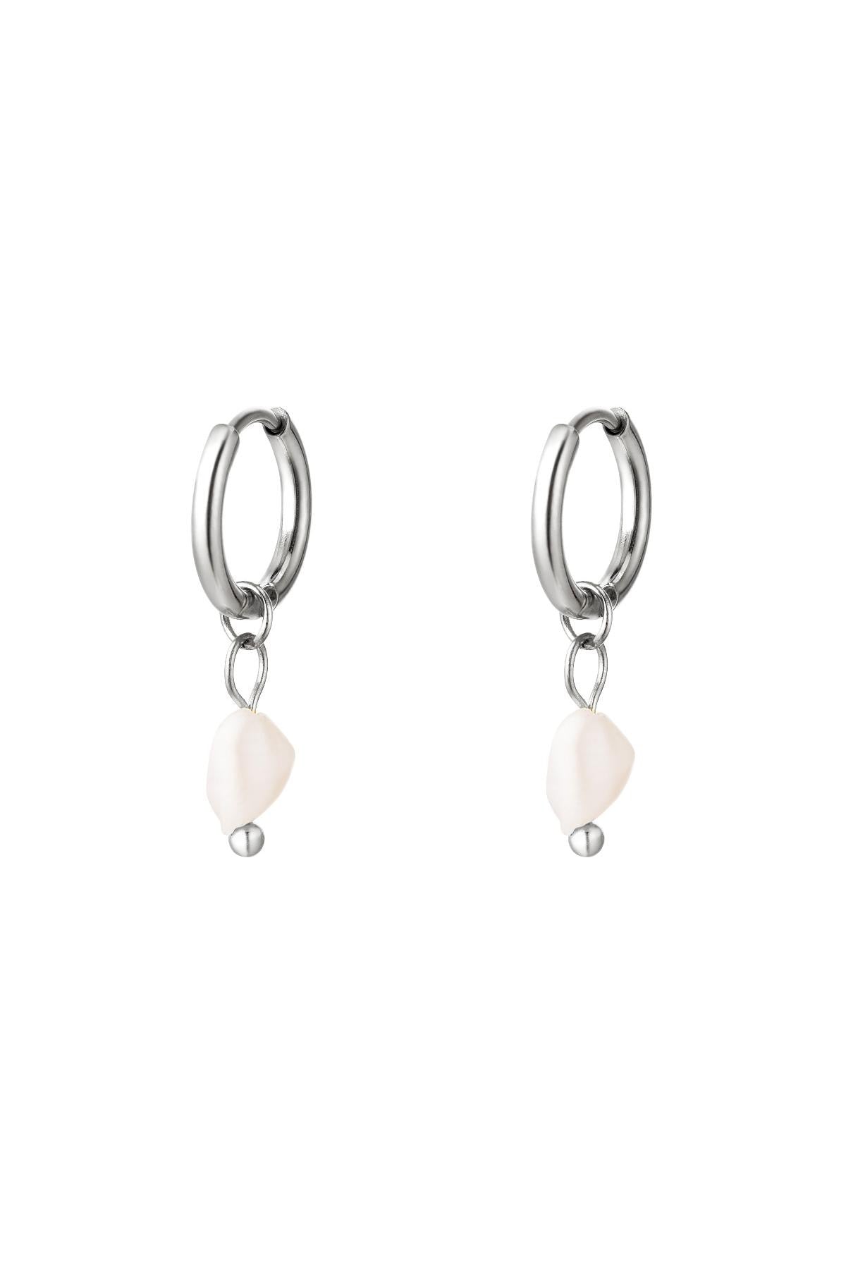 Oorbellen Silver Pearls