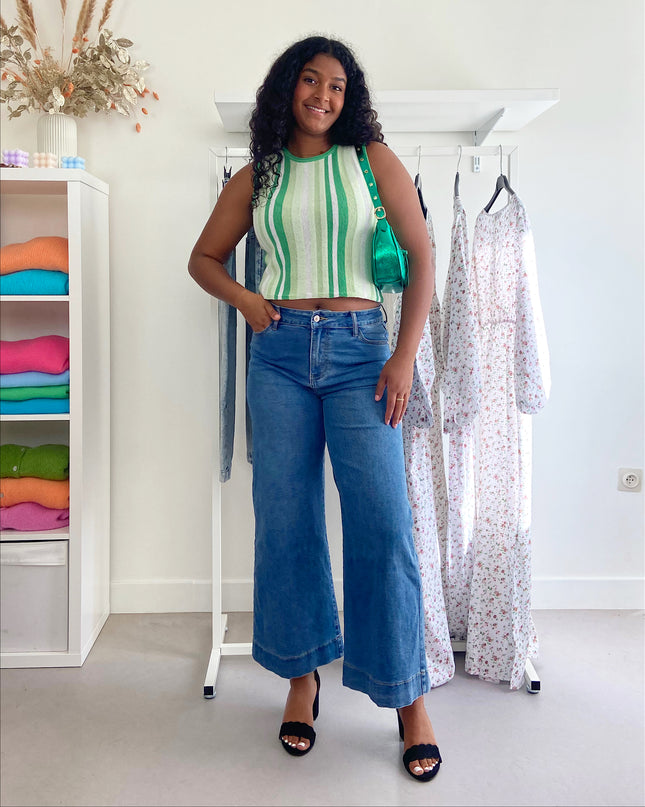 Jeans Curvy Cropped Wide