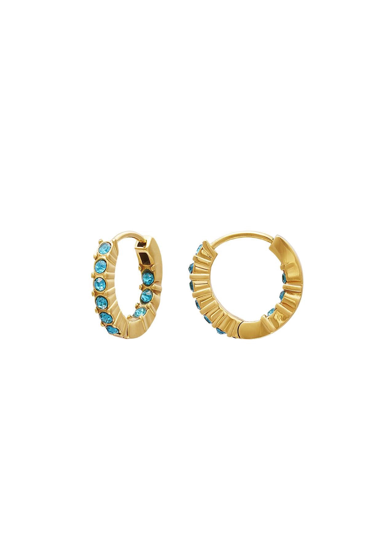 Oorbellen Hoops Blue