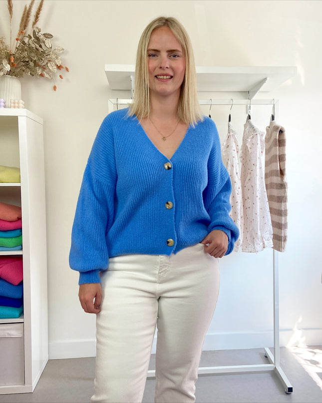 Jeanskleur Cardigan