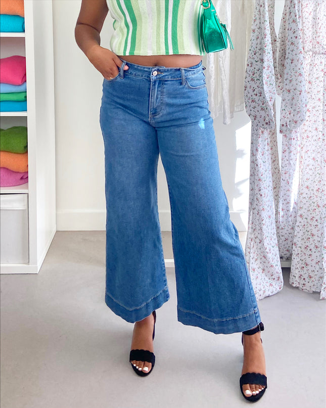 Jeans Curvy Cropped Wide