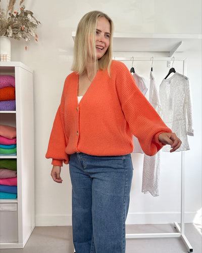 Orange Cardigan