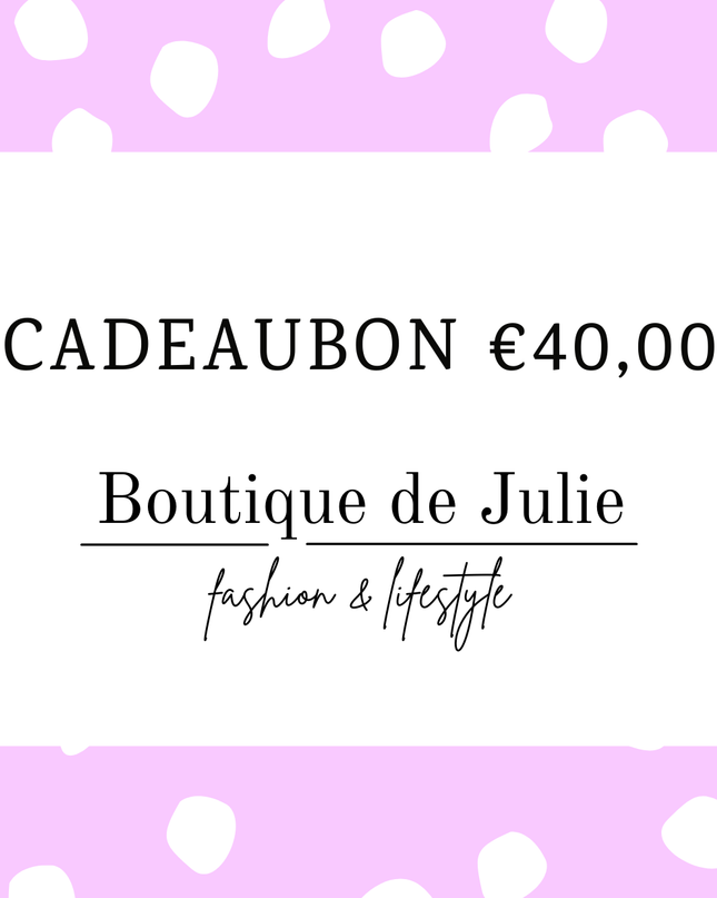Cadeaubon €40,00