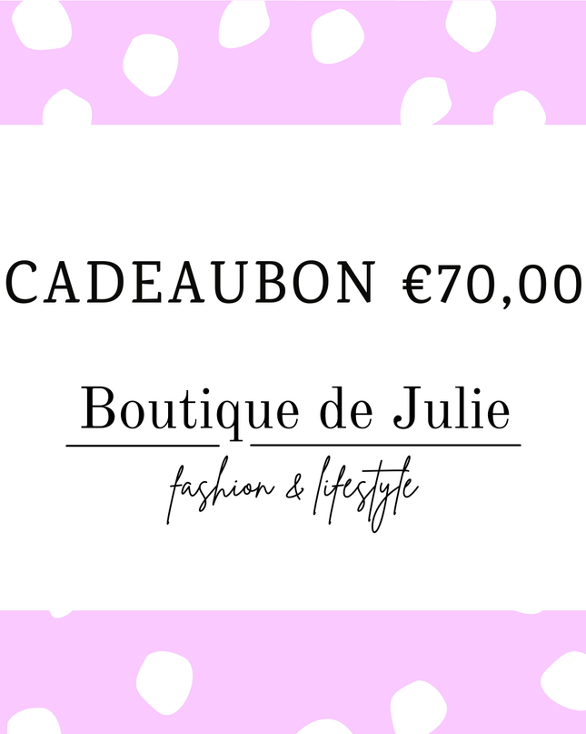 Cadeaubon €70,00