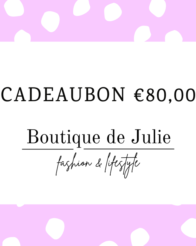 Cadeaubon €80,00