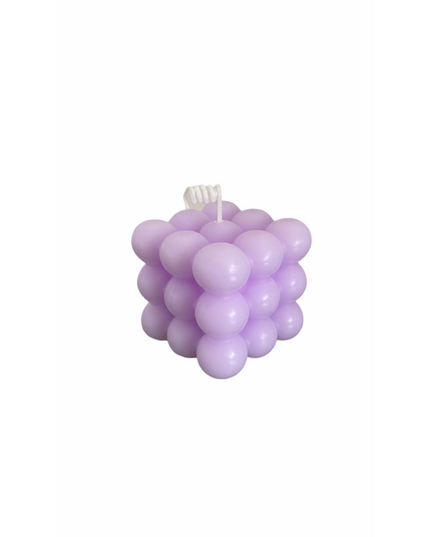 Bubble Kaars Lila