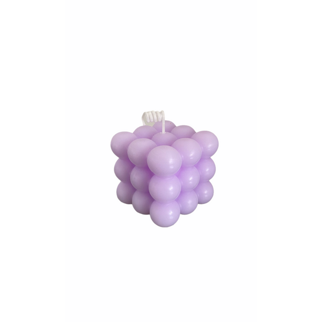 Bubble Kaars Lila