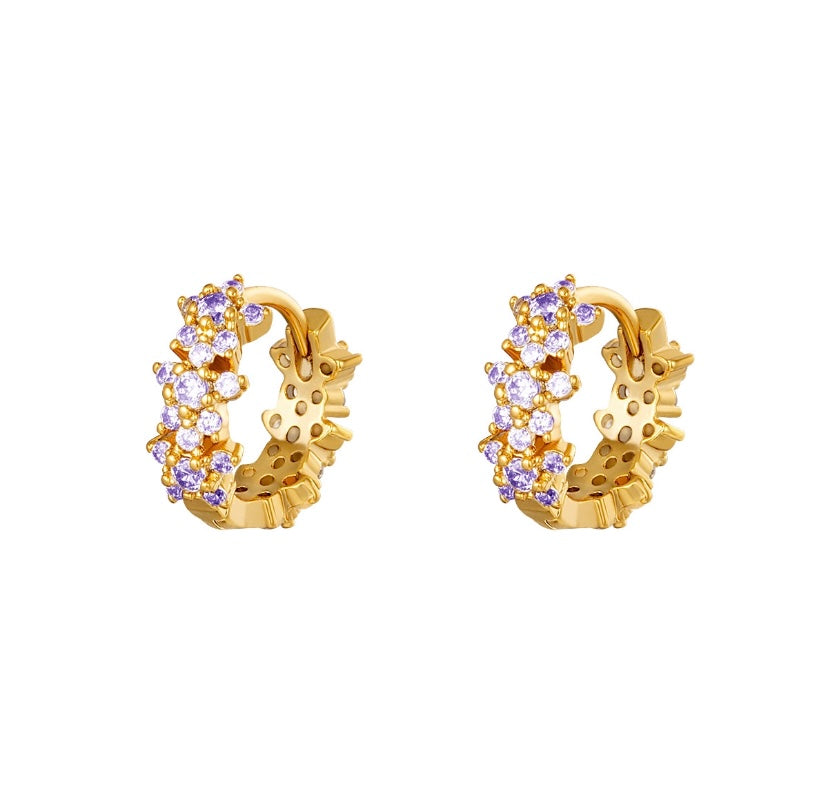 Oorbellen Monarch Lila
