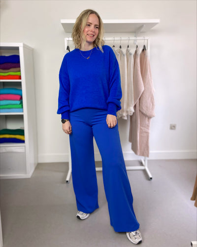 Bright Kobaltblauwe Comfy Pants