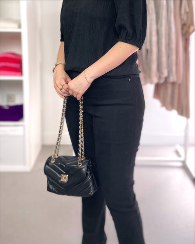 High Rise Jeans Black