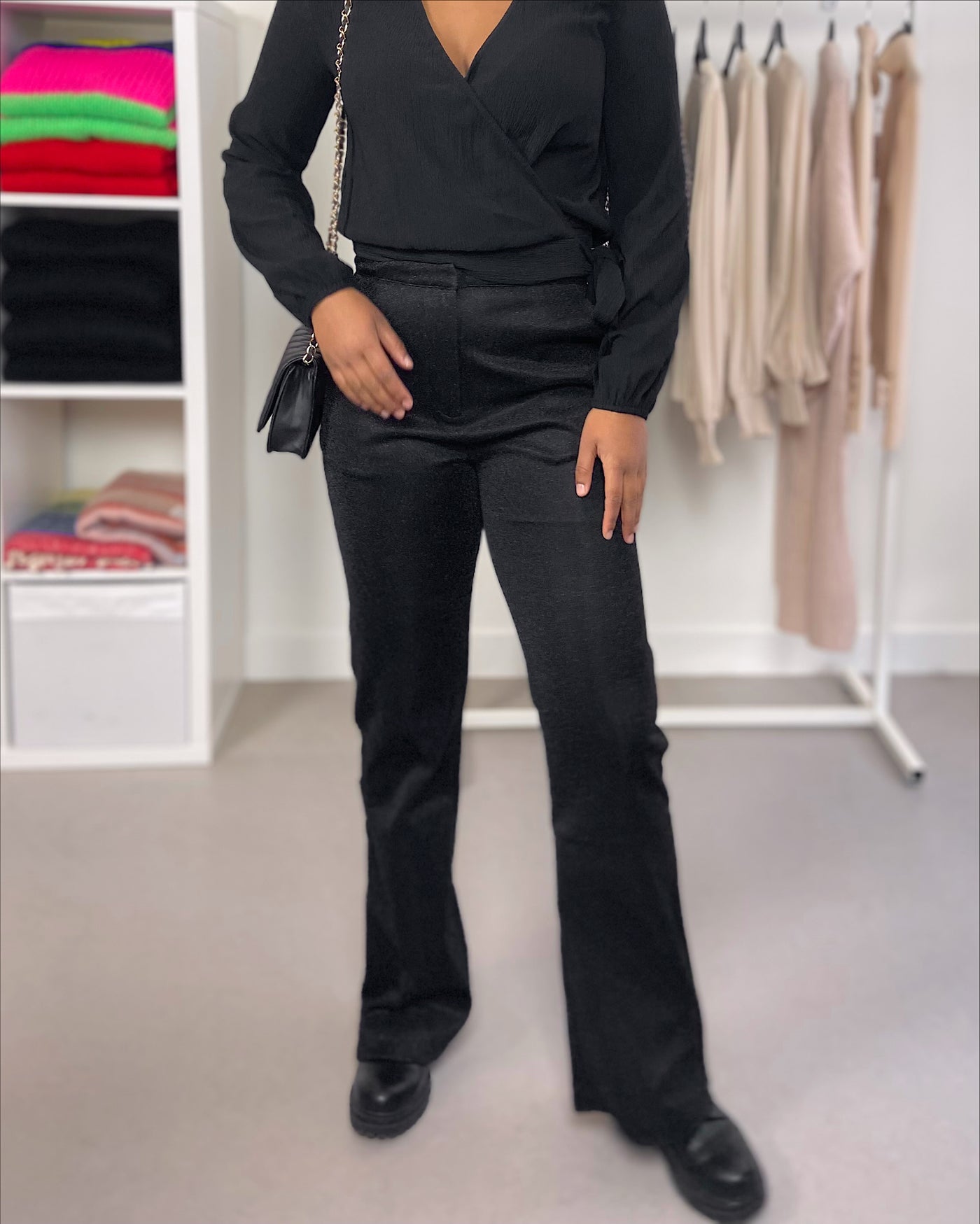 Glitter Pants Courtney Black Lurex