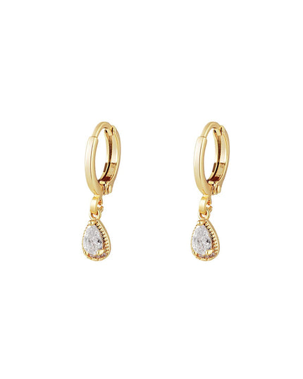 Oorbellen White Drop