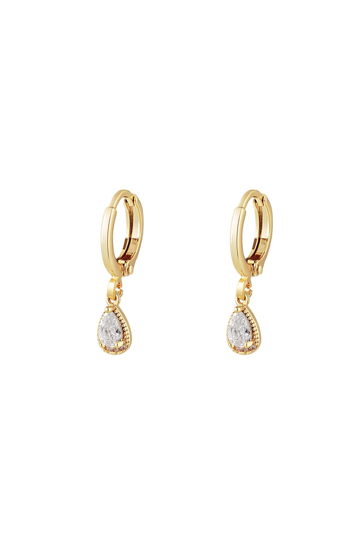 Oorbellen White Drop
