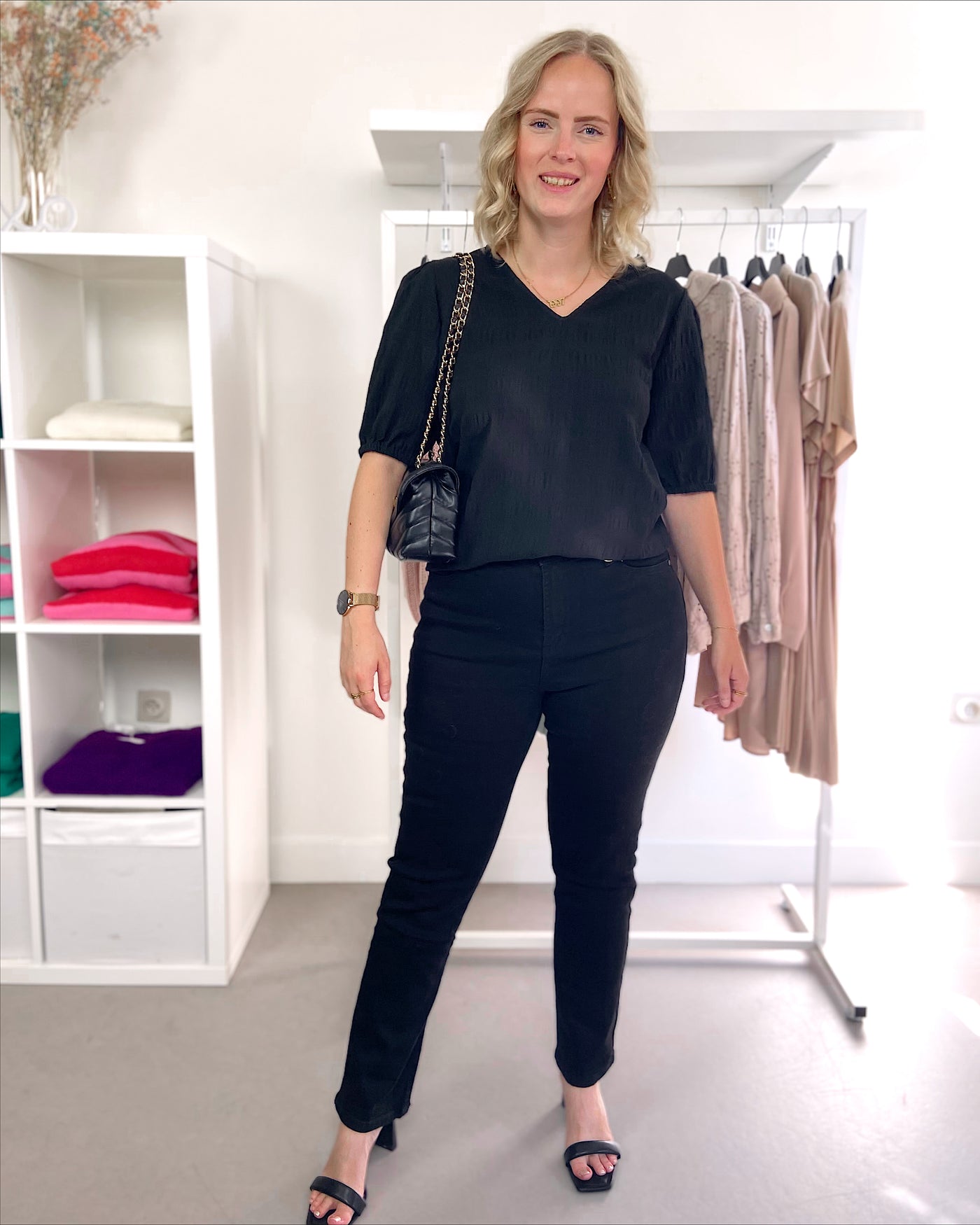 High Rise Jeans Black