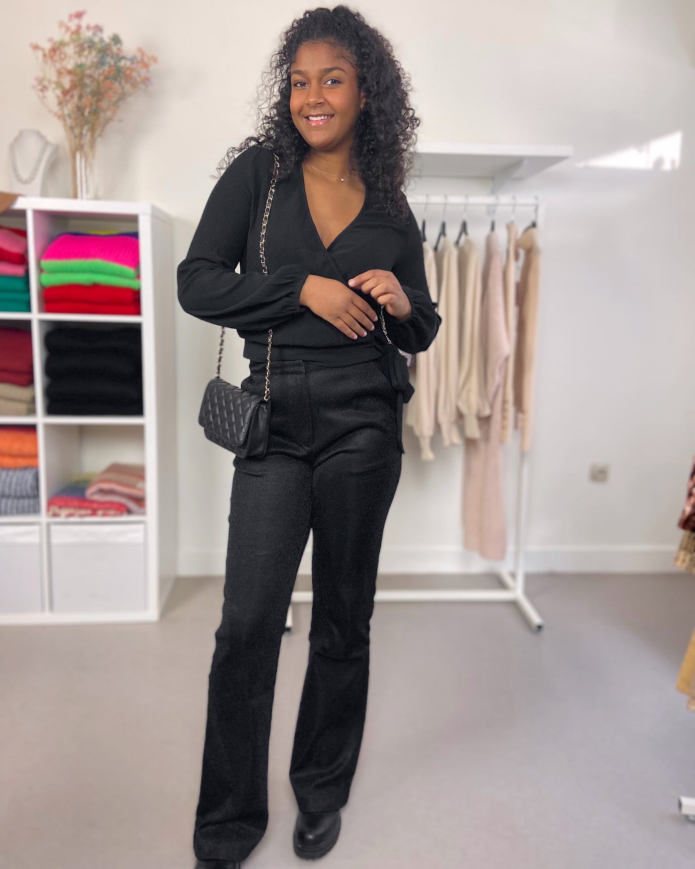 Glitter Pants Courtney Black Lurex
