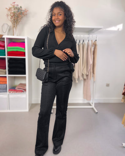 Glitter Pants Courtney Black Lurex